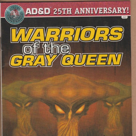 Advanced Dungeons & Dragons AD & D 25TH Anniversary Warriors Of The Gray Queen - Picture 1 of 6